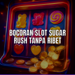 Slot sugar rush dengan simbol permen dan kue